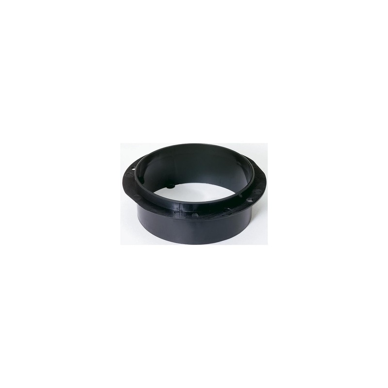 Attwood Twist On Hose Flange For 3 Hose, Black