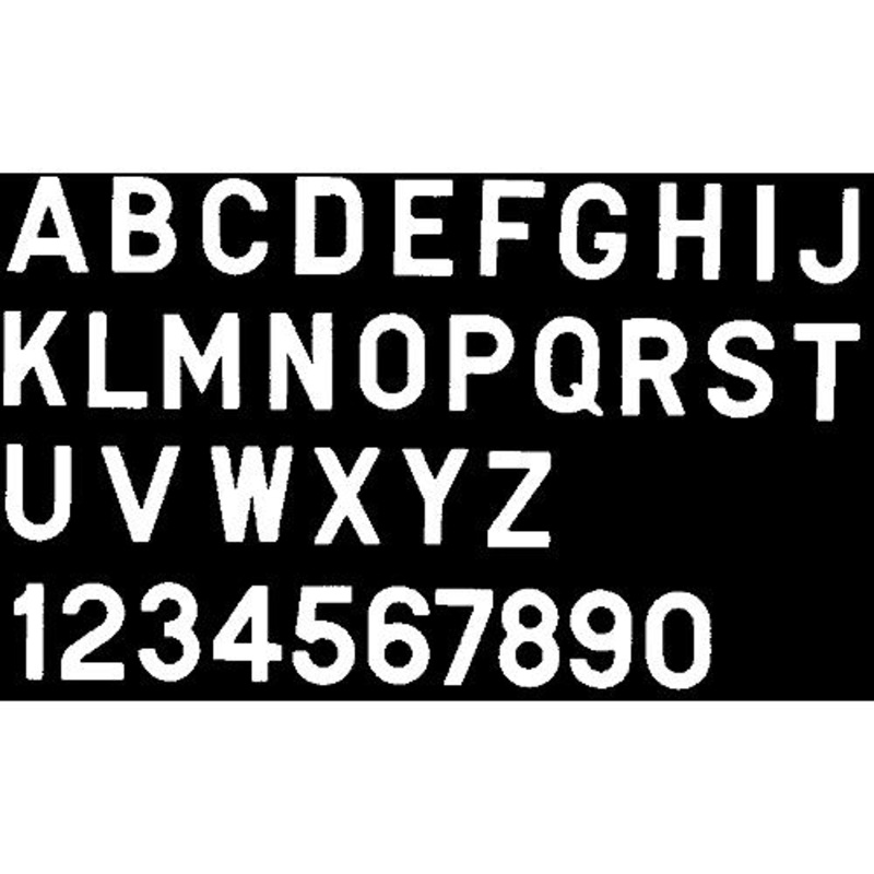 3 Letter-White R, 10 Pack, Pack of 10