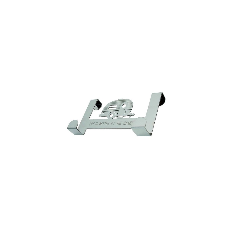 Camco 53381 2-Hook Over The Door Towel Hanger