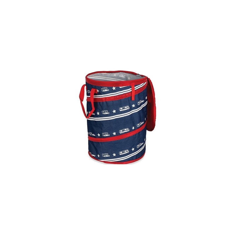 Camco 42995 Pop-Up Utility Container, Red/White/Blue Patriotic, 30 Gal.