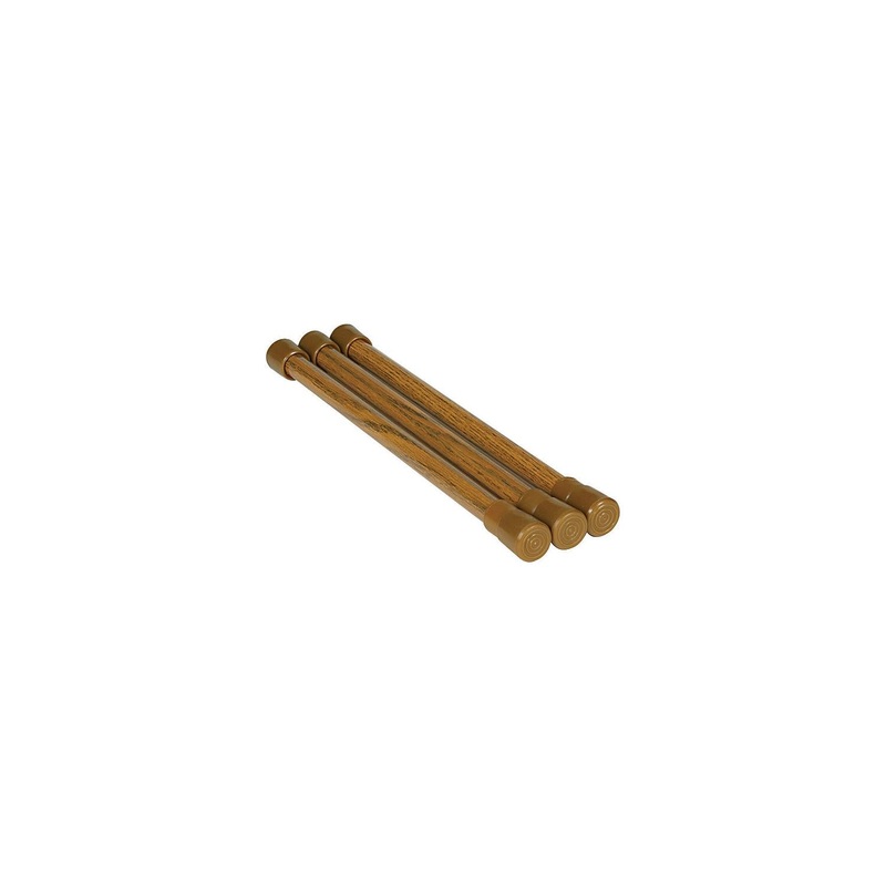 Camco 43833 Cupboard Bars, Oak Look (3/Pack)