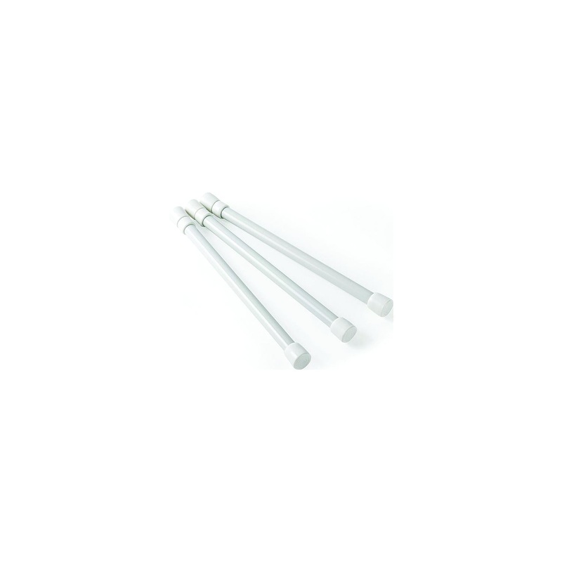 Camco 44063 Cupboard Bars, White (3/Pack)