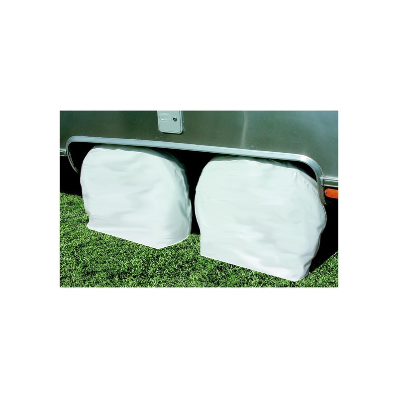 Camco 45322 Tire & Wheel Protectors,  27-29, Arctic White, 1 pr.