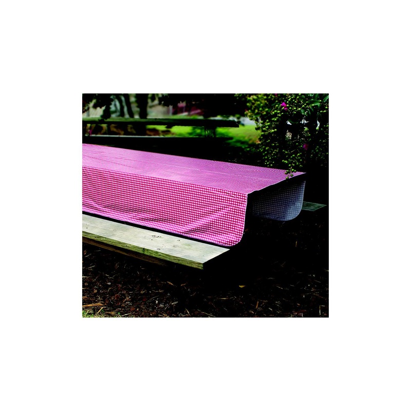 Camco 51019 Red and White Vinyl Tablecloth