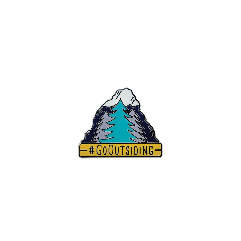 Camco 53262 Enamel Pin, Go Outsiding Trees