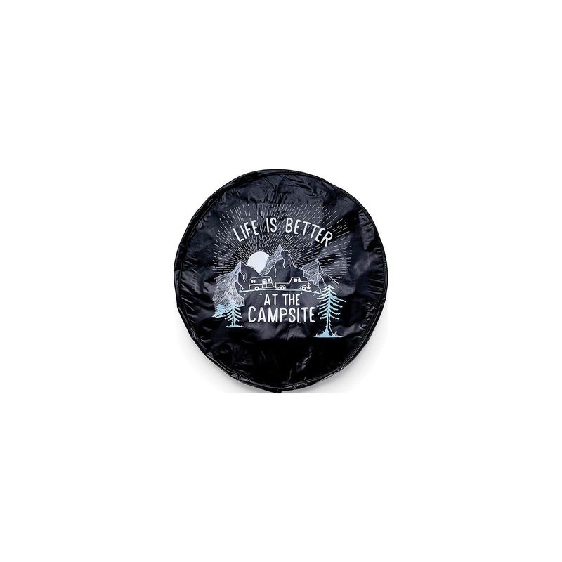 Camco 53290 Spare Tire Cover, 27, Black / RV Sunrise