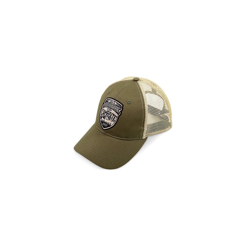Camco 53360 Trucker Hat, Life Is Better At The Campsite, Olive