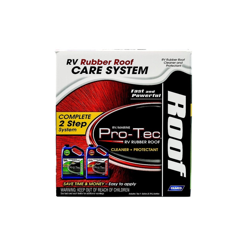 Camco 41453 Pro-Tec Rubber Roof Care System, 2ea 1-Gal Containers