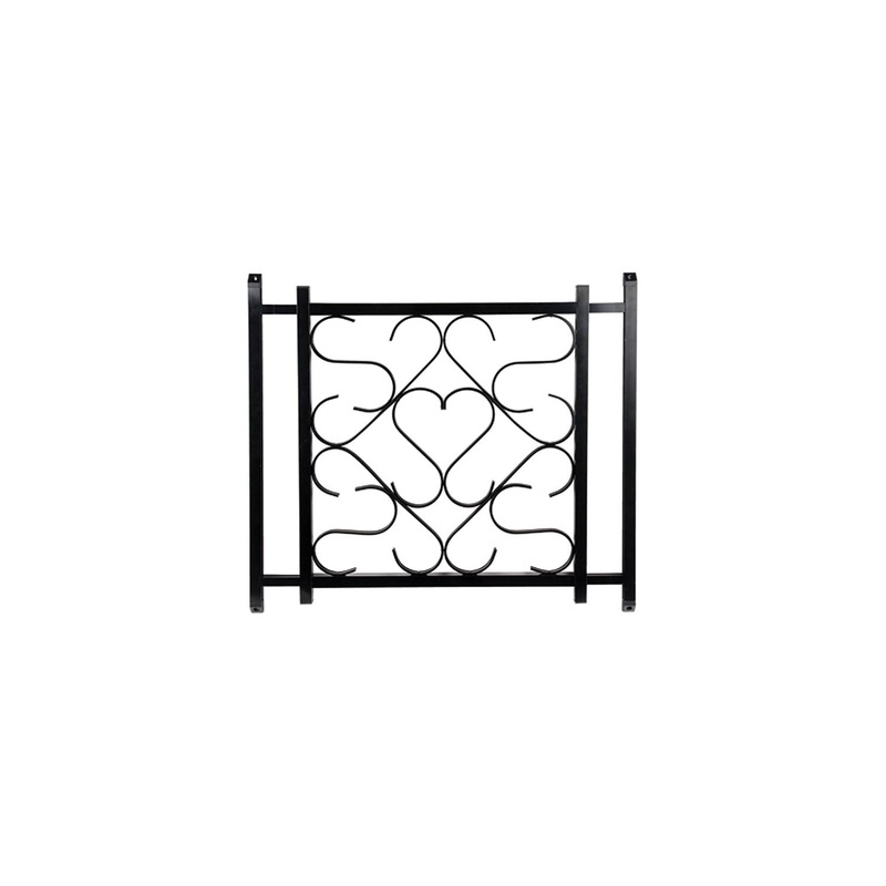 Camco Screen Door Push Bar and Deluxe Grille, Black