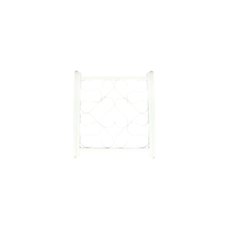 Camco Screen Door Push Bar and Deluxe Grille, White