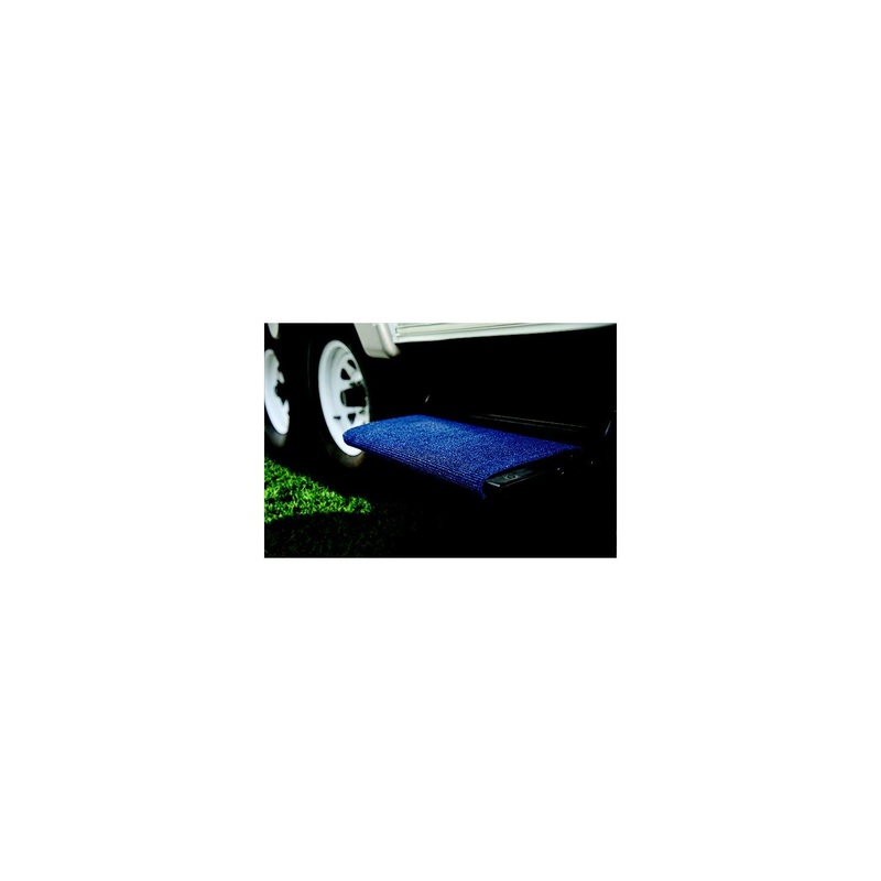 Camco Step Rug XL For Larger Manual or Electric RV Steps 18 Wide, Blue