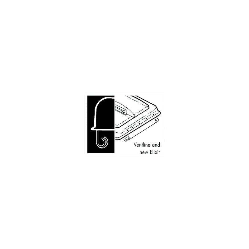 Camco Unbreakable Polycarbonate Elixer & Ventline Vent Lid 14 x 14, White