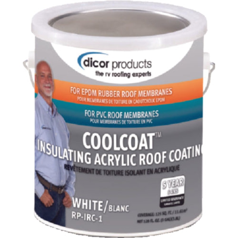 Dicor Cool Coat Insulating Roof Coating, Tan, Gal.