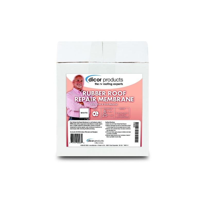 Dicor EPDM Rubber Roof Repair Membrane, 6 x 25′