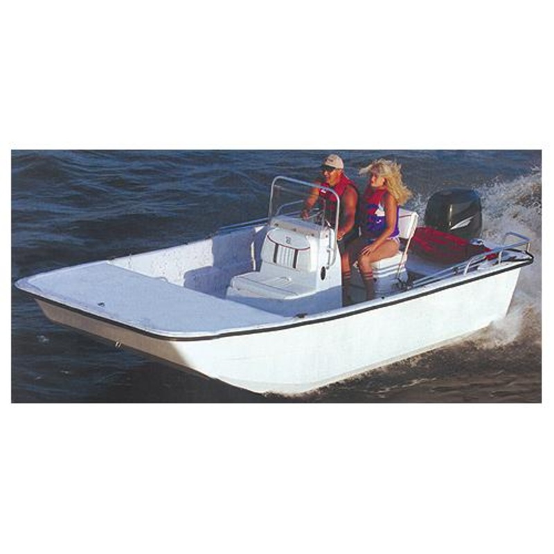 Carver 71019F10 Center Console Bay Style Fishing With Shallow Draft Hull, 19’6, Poly-Flex II Slate Gray O/B