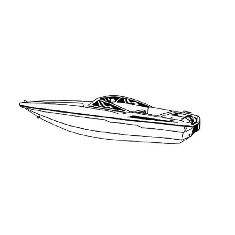 Carver 74119F10 Ski Boats With Low Profile Windshield, 19’6, Poly-Flex II Slate Gray I/O