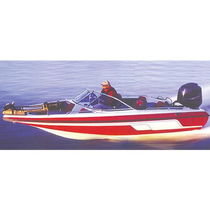 Carver 77318F10 Fish & Ski With Walk-Thru Windshield, 18’6, Poly-Flex II Slate Gray O/B