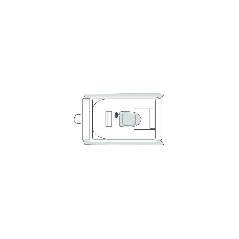 Carver 79009 Flex-Fit PRO Poly-Flex II Pontoon Boat, Slate Gray