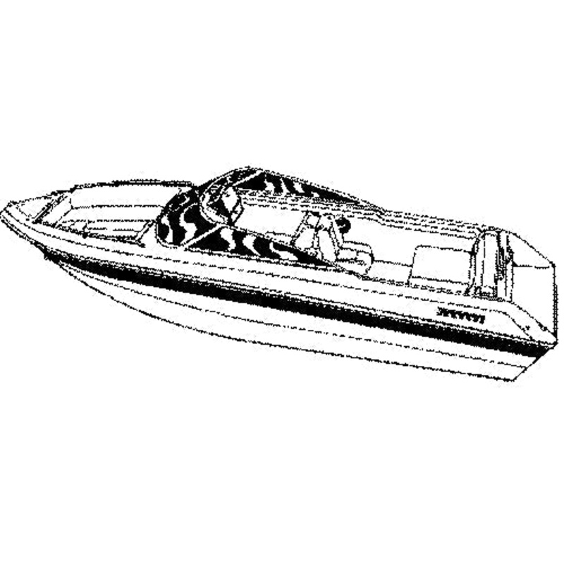 Carver Styled-To-Fit Cover For V-Hull Runabouts With Inboards