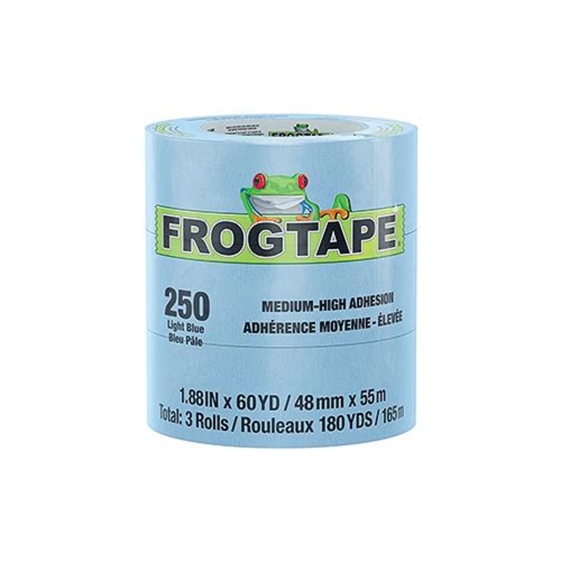 Shurtape 105330 Frogtape 250 Blue Performance Grade Masking Tape, 3 x 180′, Blue