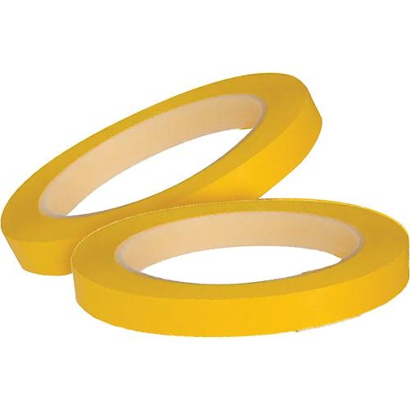Shurtape 105608 Low Stretch PVC Fine Line Masking Tape, 1 x 108′, Yellow