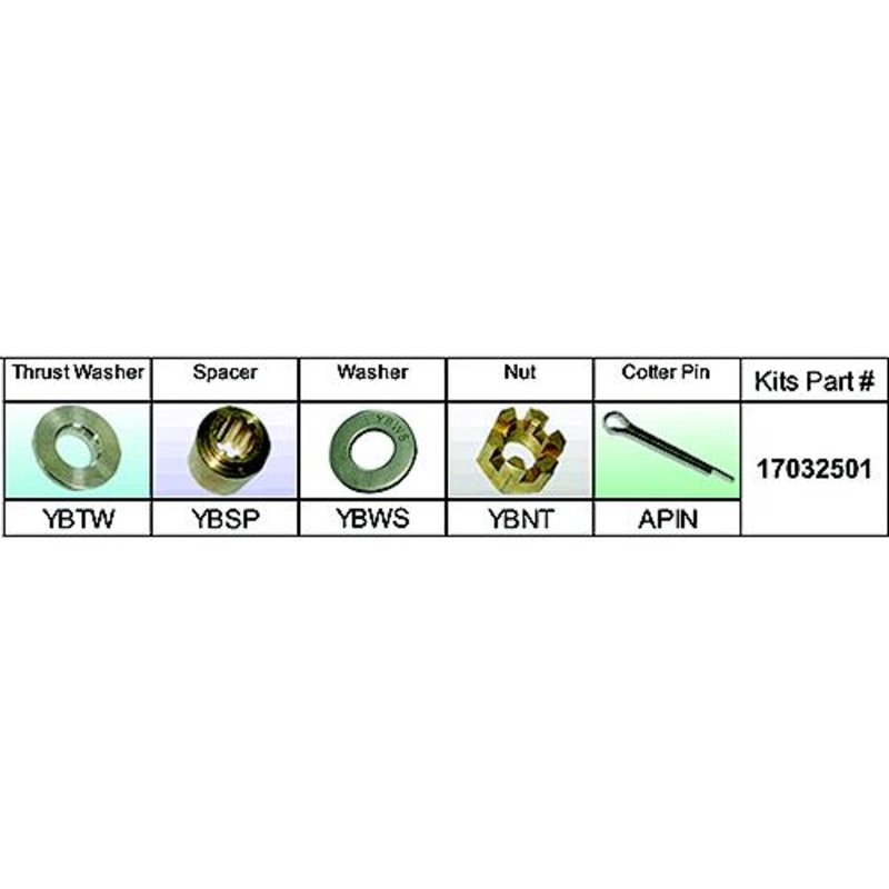 Solas 17032501 Fixed Hub Prop Hardware Kit – Yamaha, Type B