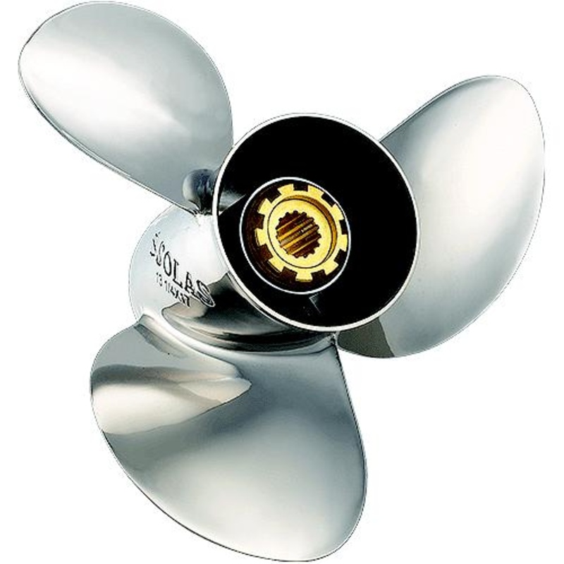 Solas 3431-138-13 New Saturn Stainless Steel 3-Blade Propeller For Yamaha