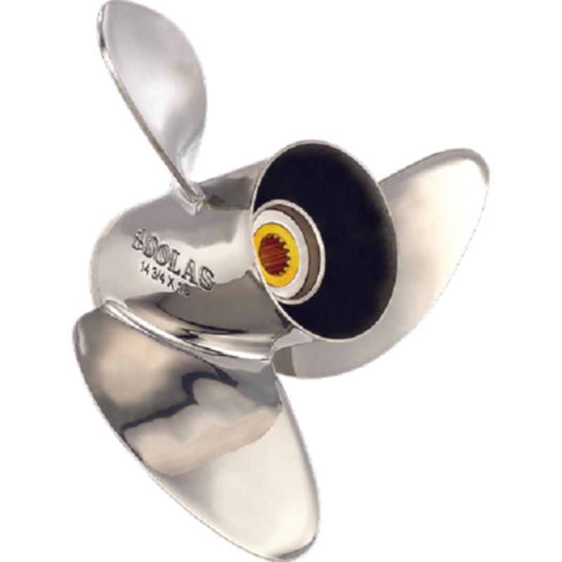 Solas 3551-145-21 HR Titan Stainless Steel 3-Blade Propeller For Yamaha