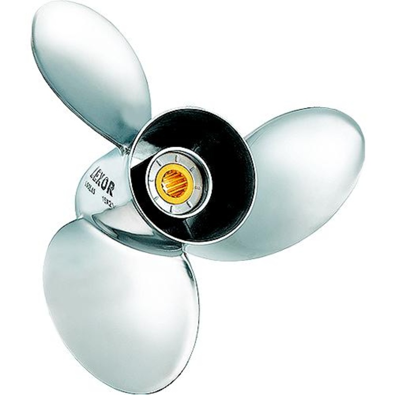 Solas 3571-155-17 Lexor Stainless Steel 3-Blade Propeller For Yamaha