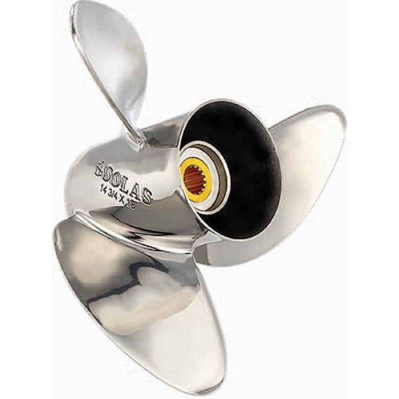 Solas 512109310 Saturn Stainless Steel 3-Blade Propeller For Mercury, RH, 9.25 x 10
