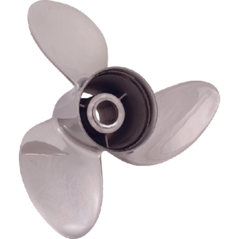 Solas 9551-139-19 Rubex HR3 Stainless Steel Interchangeable Hub 3-Blade Propeller, 4-1/4 Gearcase, RH 13-7/8 x 19