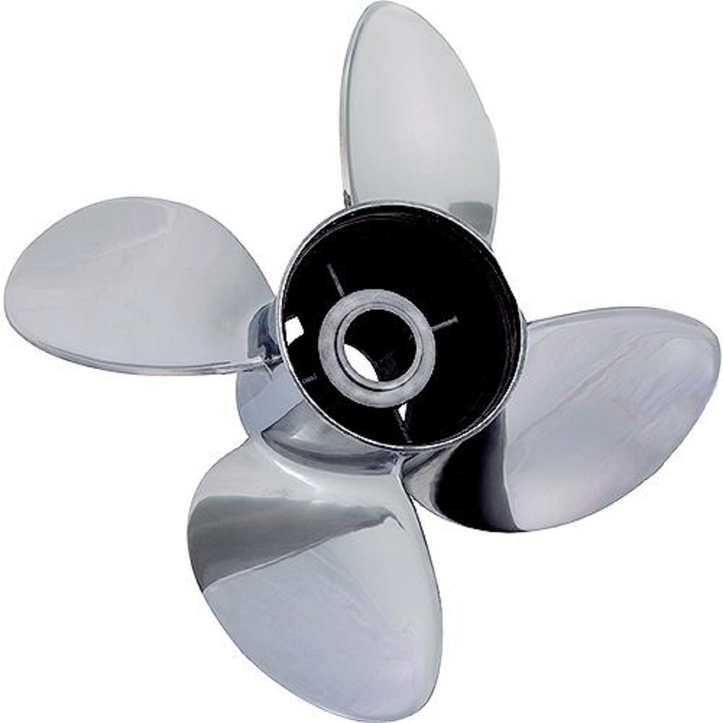 Solas Rubex HR4 Stainless Steel Interchangeable Hub 4- Blade Propeller, RH 13.5 x 13