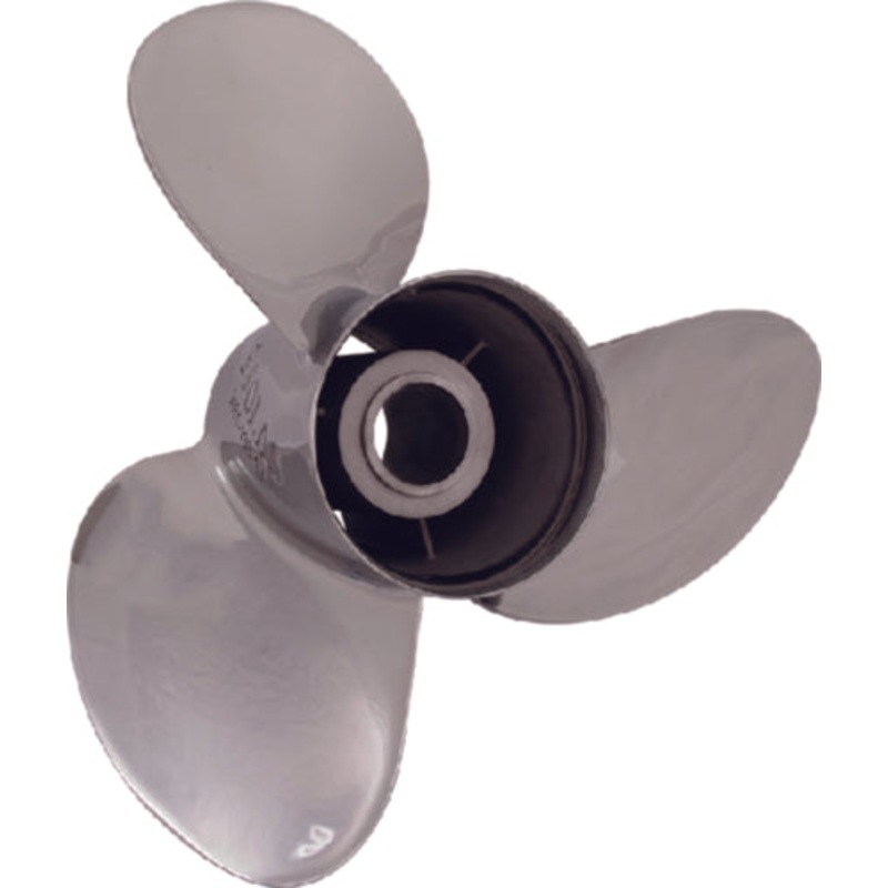 Solas Rubex NS3 Stainless Steel Interchangeable Hub 3-Blade Propeller, RH, 3-1/4 Gearcase, 11-1/8  x 13