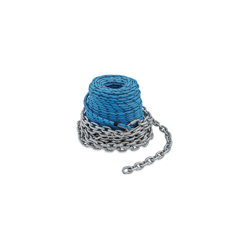 Trac Outdoors T10212 1/4 x 200′ Anchor Rode with 1/4 x 15′ Chain