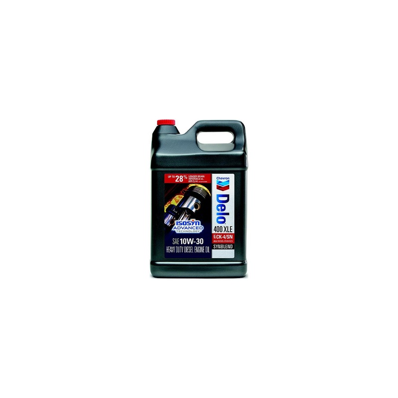 Chevron 257000478 Delo 400 XLE Synthetic Blend 10W30 Oil, 2.5 Gal., Pack of 2