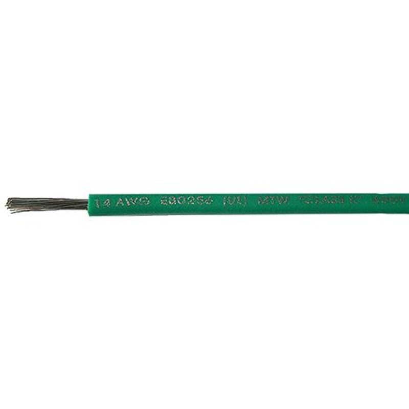 Cobra Wire A1014T03100FT Primary Tinned Copper Wire, 14 AWG, 100′, Green