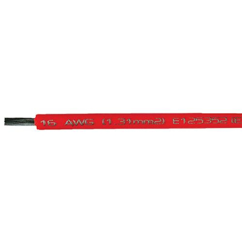 Cobra Wire A1016T01100FT Primary Tinned Copper Wire, 16 AWG, 100′, Red
