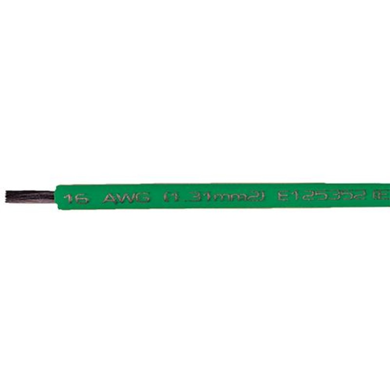 Cobra Wire A1016T03100FT Primary Tinned Copper Wire, 16 AWG, 100′, Green
