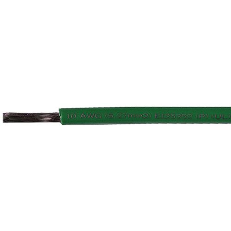 Cobra Wire A2010T03100FT Primary Tinned Copper Wire, 10 AWG, 100′, Green