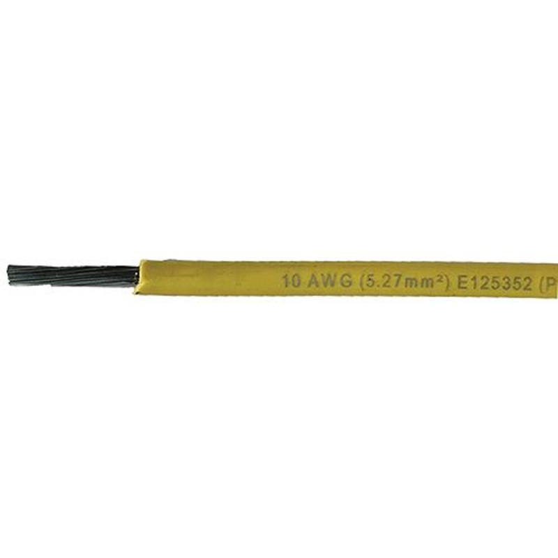 Cobra Wire A2010T04100FT Primary Tinned Copper Wire, 10 AWG, 100′, Yellow