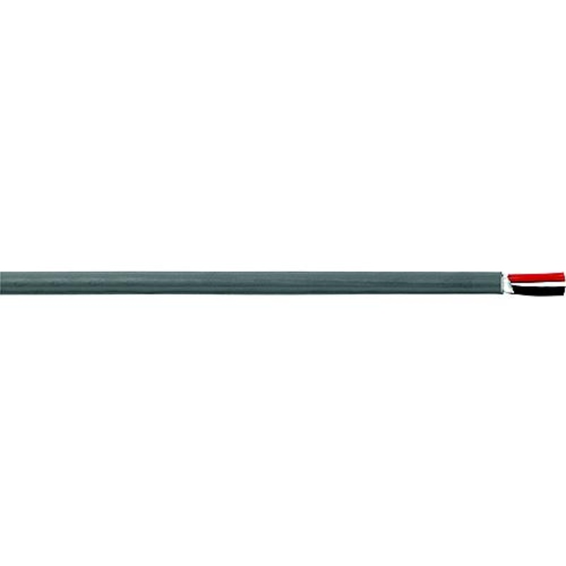 Cobra Wire B6G10T21100FT Tinned Copper Round Duplex Wire, 10/2, 100′, Gray