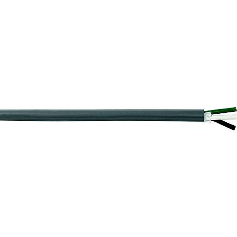 Cobra Wire B6G14T30100FT Tinned Copper Round Triplex Wire, 14/3, 100′, Gray