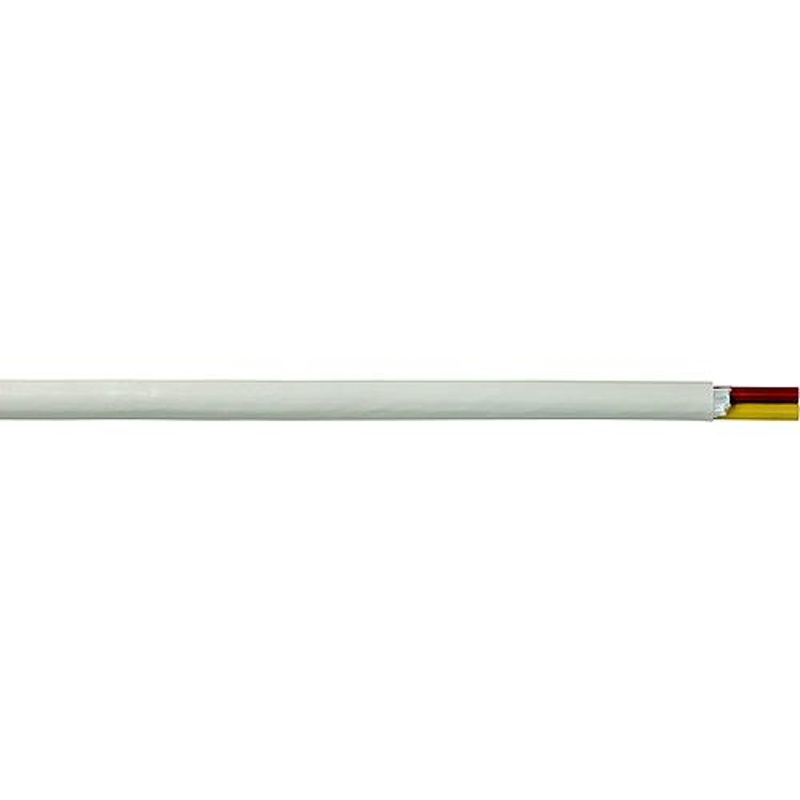 Cobra Wire B6W10T20100FT Tinned Copper Round Duplex Safety Wire, 10/2, 100′, White