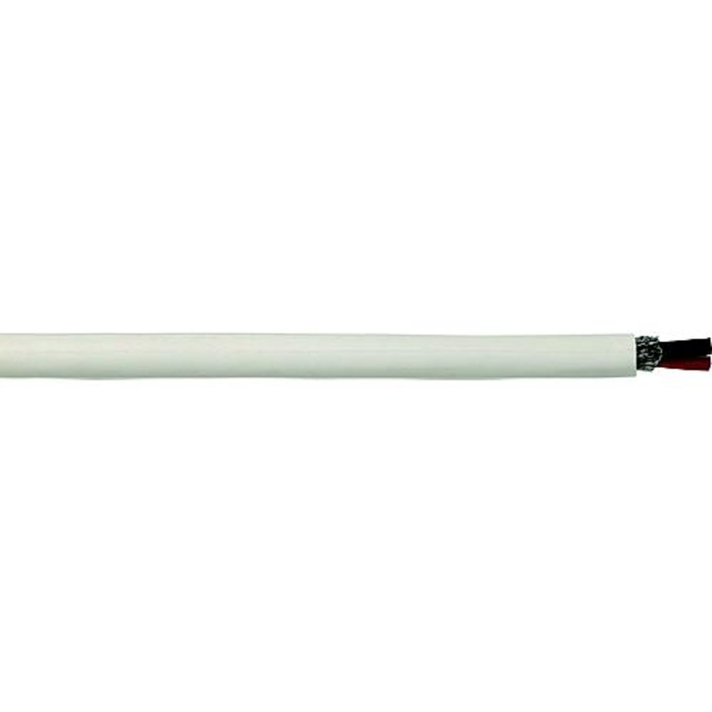 Cobra Wire B6W16T21100FT Tinned Copper Round Duplex Wire, 16/2, 100′, White