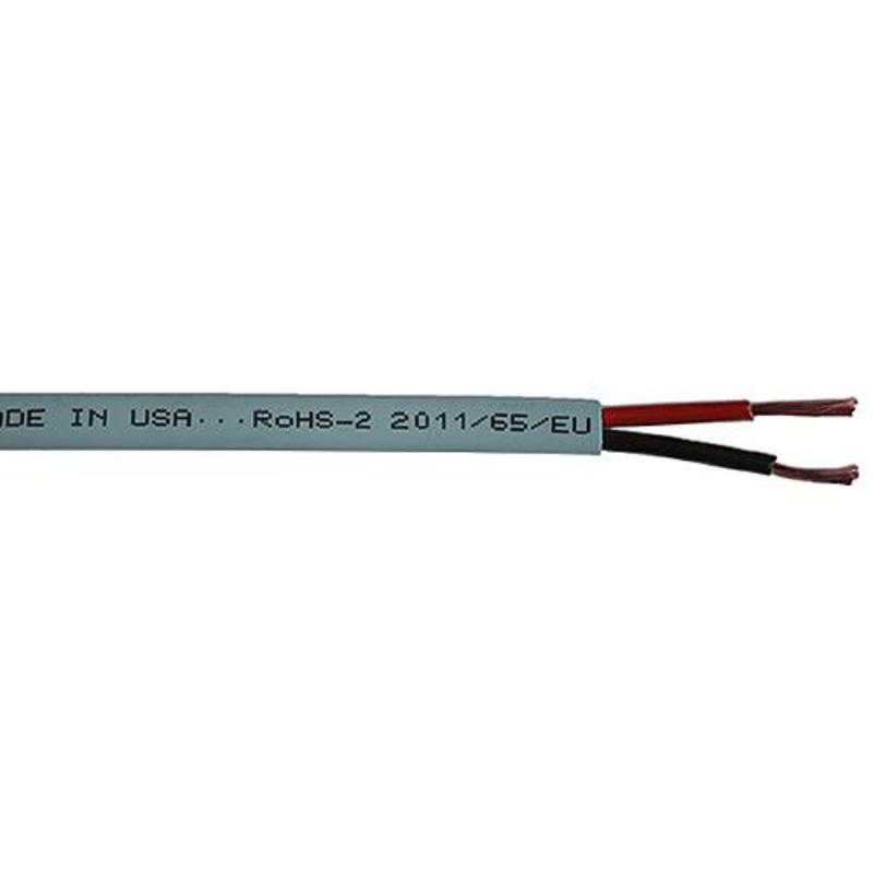 Cobra Wire B7G14B21100FT Bare Copper Duplex Wire, 14/2, 100′, Gray