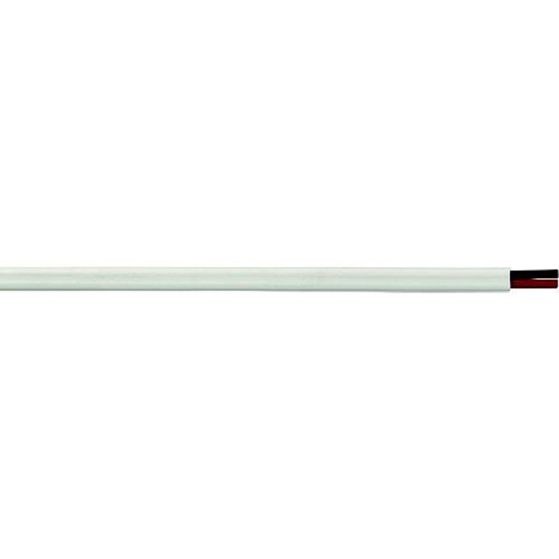 Cobra Wire B7W10T21100FT Tinned Copper Flat Duplex Wire, 10/2, 100′, White