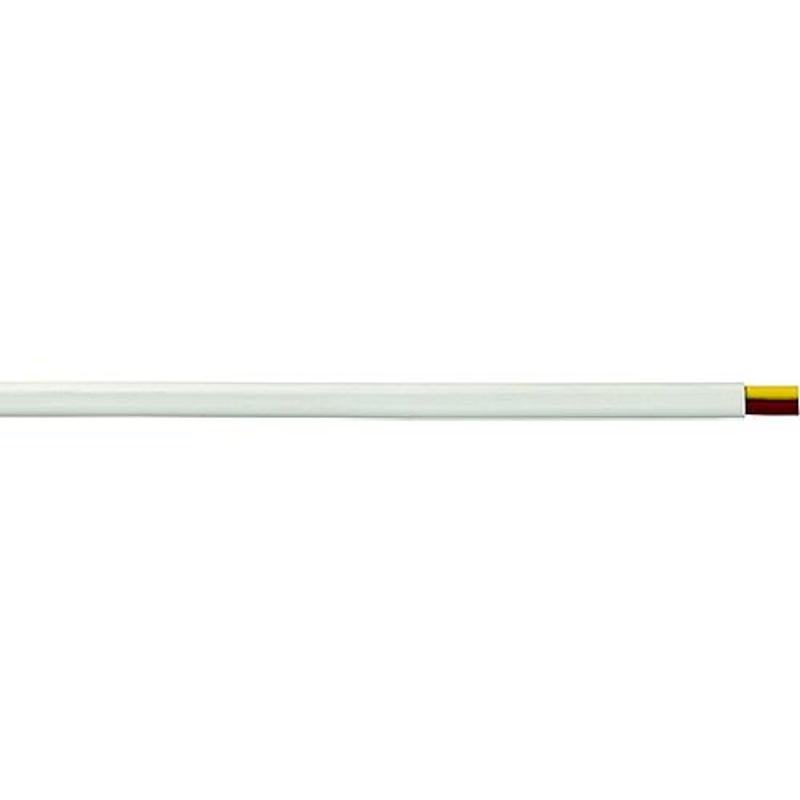 Cobra Wire B7W12T20250FT Tinned Copper Flat Duplex Safety Wire, 12/2, 250′, White