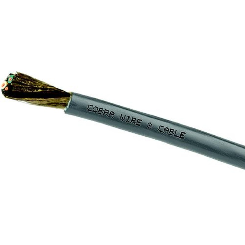 Cobra Wire SJTOW143GRAY100FT Bilge Pump Cable, 14/3, 100′, Grey