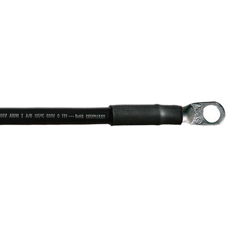 Cobra Wire A2004T0736IN Tinned Copper Battery Cable, 4 AWG, 36, Black
