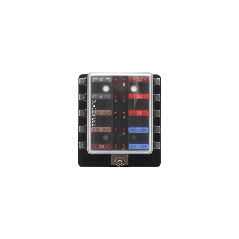 Cole Hersee 880023BP SD ATO Fuse Block, 10-Gang